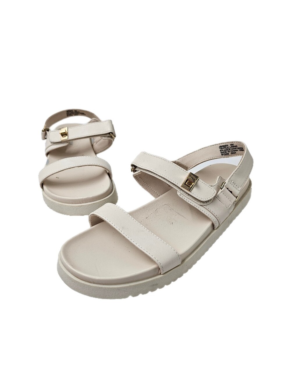 Steve Madden Kids JBreen Platform Sandals Bone Cream Youth 5M SF3209